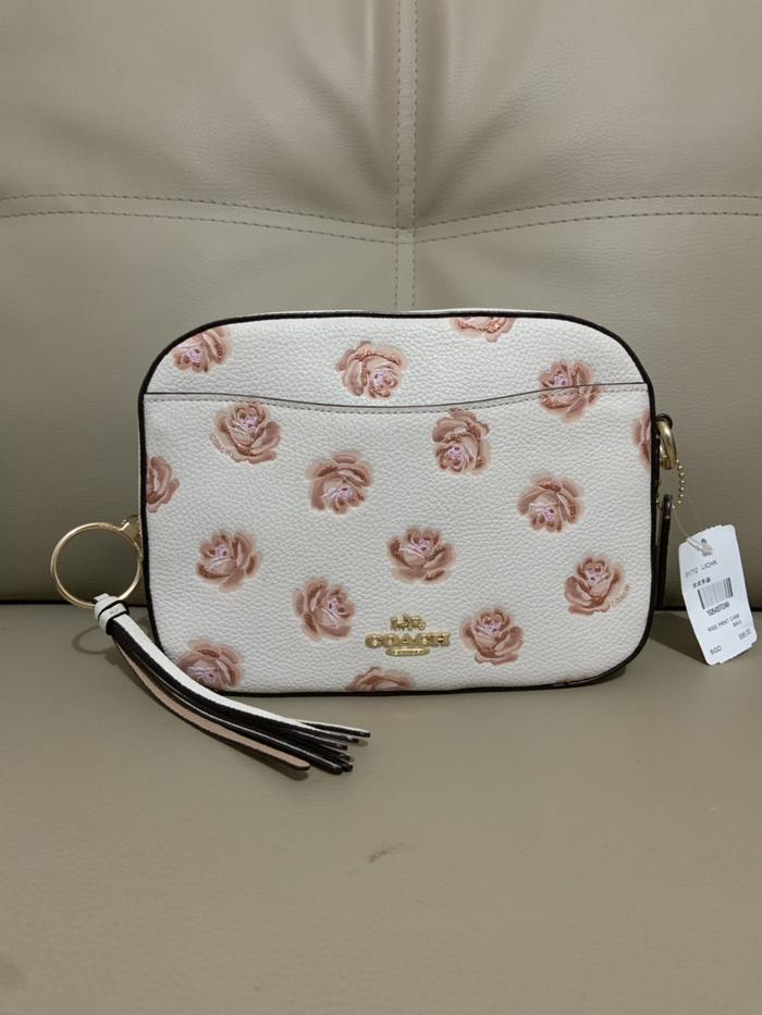 Tas COACH camera bag floral original