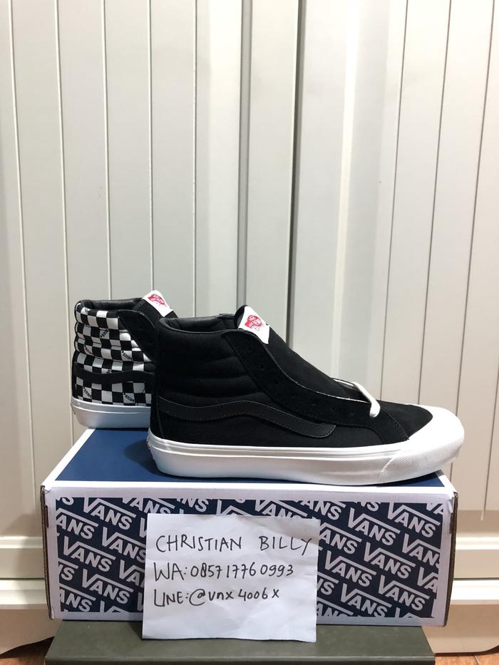 VANS VAULT OG SK8-HI STYLE 138 LX BLACK CHECKERBOARD ORIGINAL