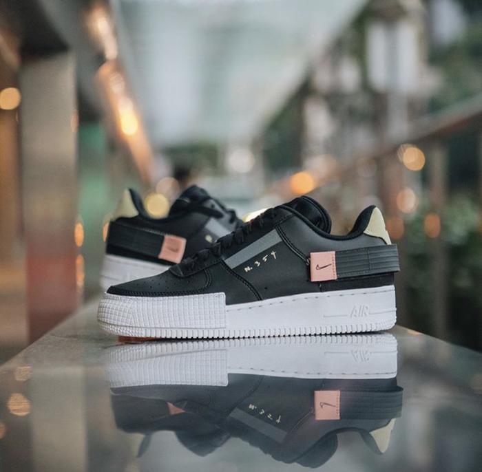 Sepatu nike air force 1 type N354 black original