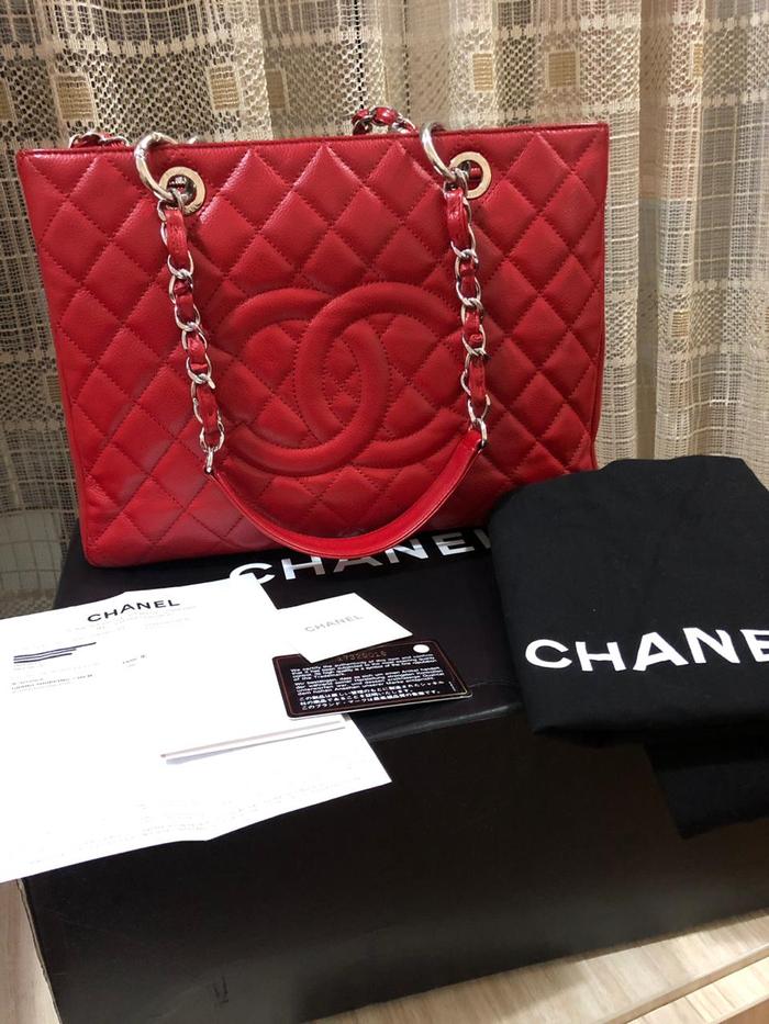 Preloved Chanel Gst Caviar red