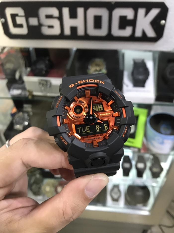 Casio Gshock GA 700BR Original Black Orange