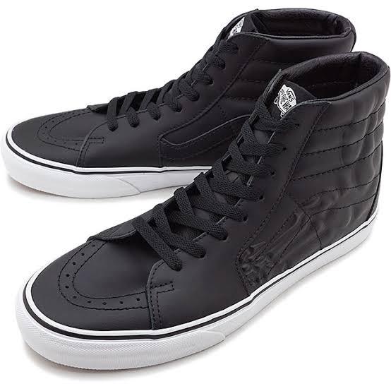 VANS SK8-HI X-RAY BONES BLACK LEATHER ORIGINAL