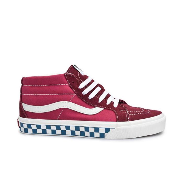 VANS SK8-MID SIDEWALL CHECKERBOARD RUMBA RED ORIGINAL