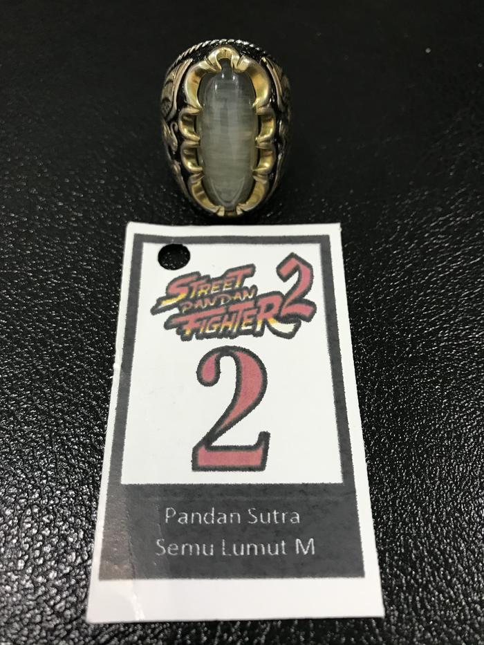 Batu pandan sutra semu lumut medium