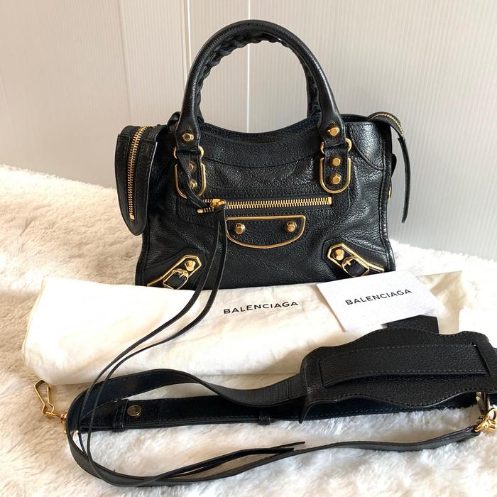 Preloved Balenciaga Mini city edge black