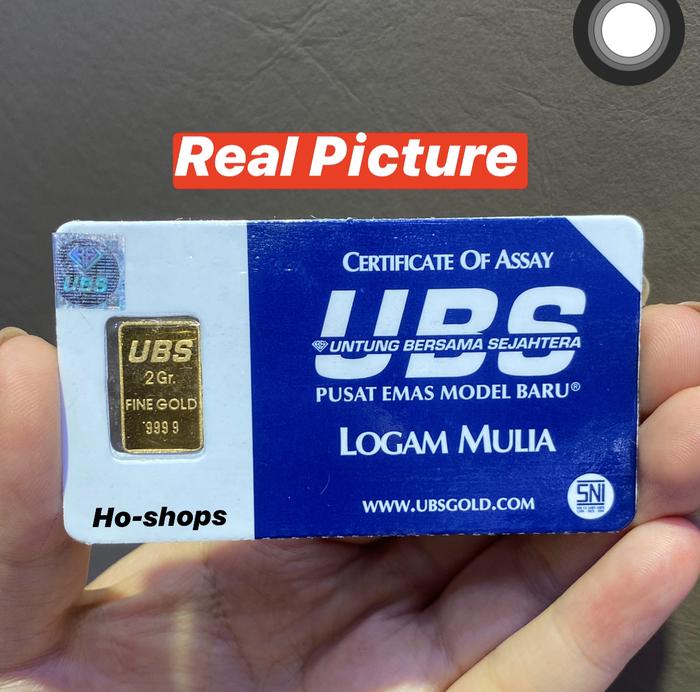 Logam Mulia UBS 2 Gram Fine Gold 99.99% Asli Emas