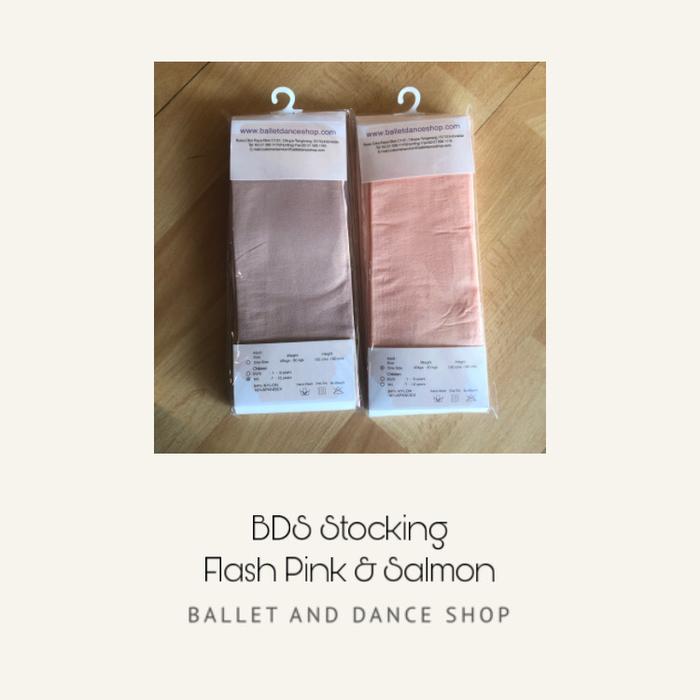 Stocking Ballet Flash Pink & Salmon Children