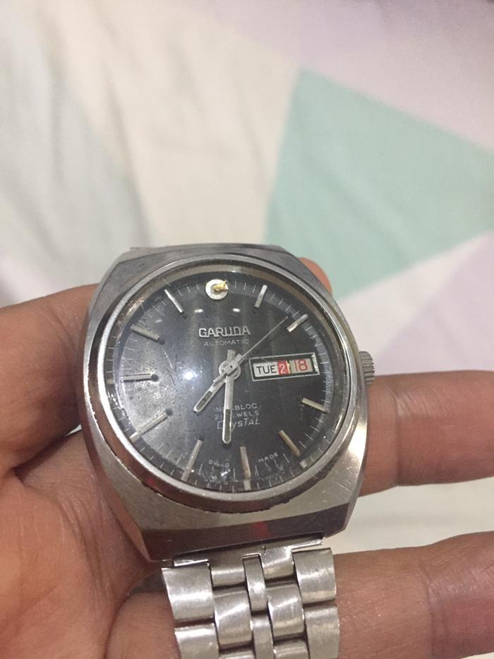 Jam garuda vintage manual winding
