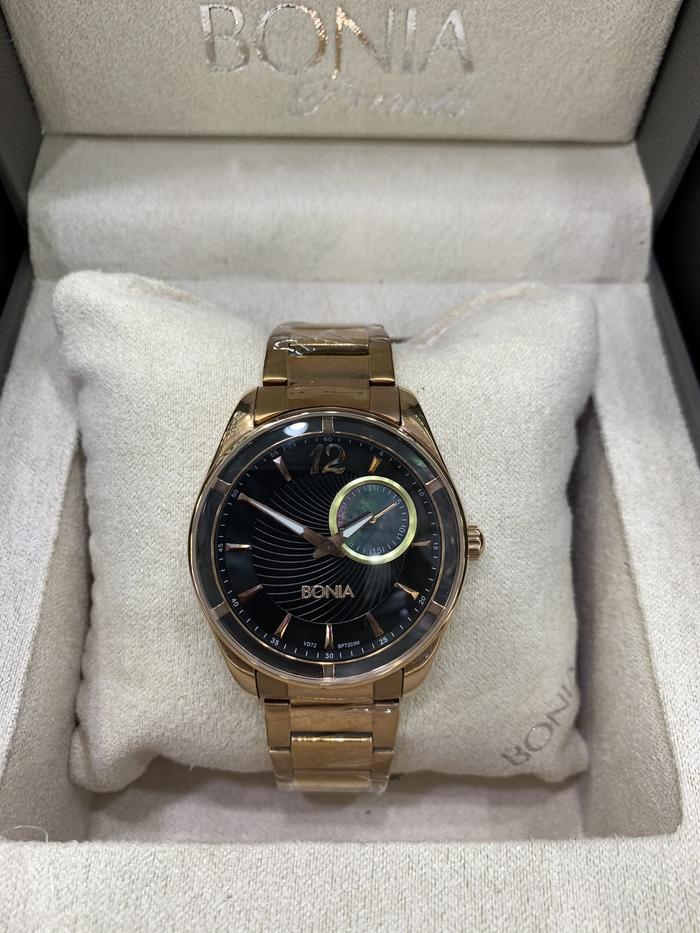 Jam Tangan Wanita BONIA BPT203-3535M Full Rosegold Original Watches Stainless