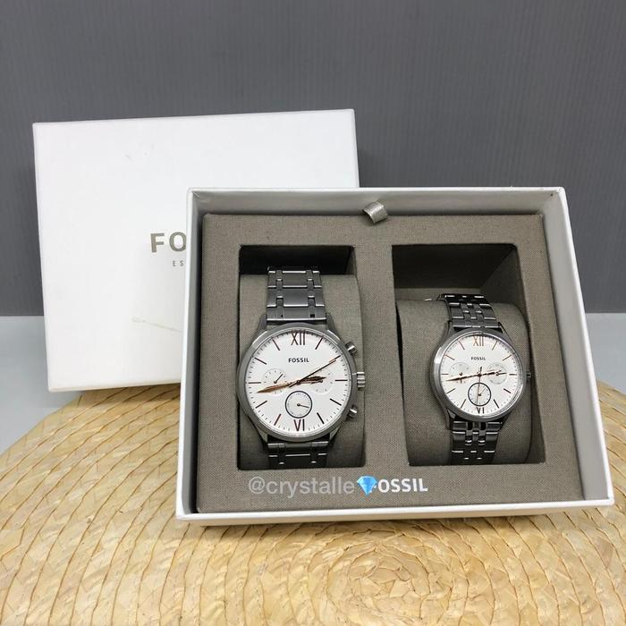 JAM TANGAN FOSSIL COUPLE WATCH BQ2468 AUTHENTIC ASLI ORIGINAL