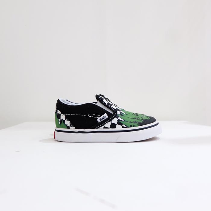 Vans x Marvel Slip On Hulk Checkboard Toddler Original Resmi Store
