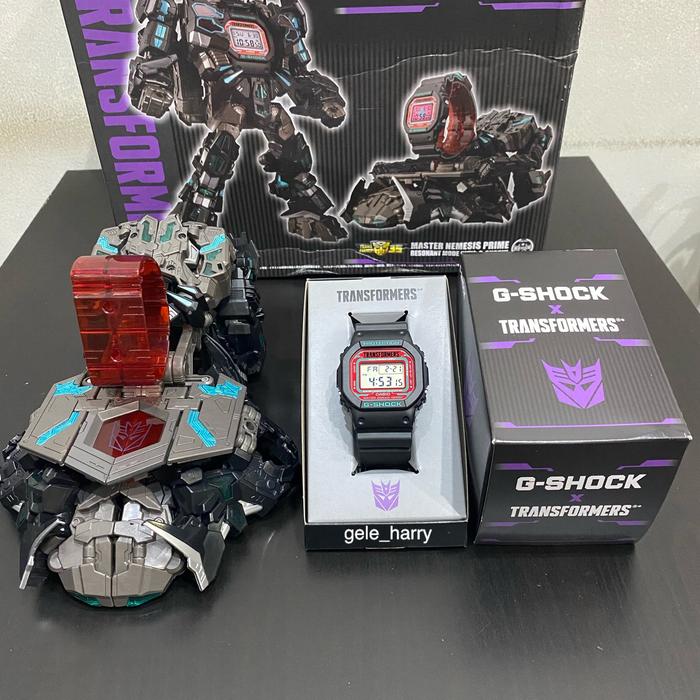 Casio Gshock × Transformers Master Nemesis Prime DW 5600TF19-1CJR