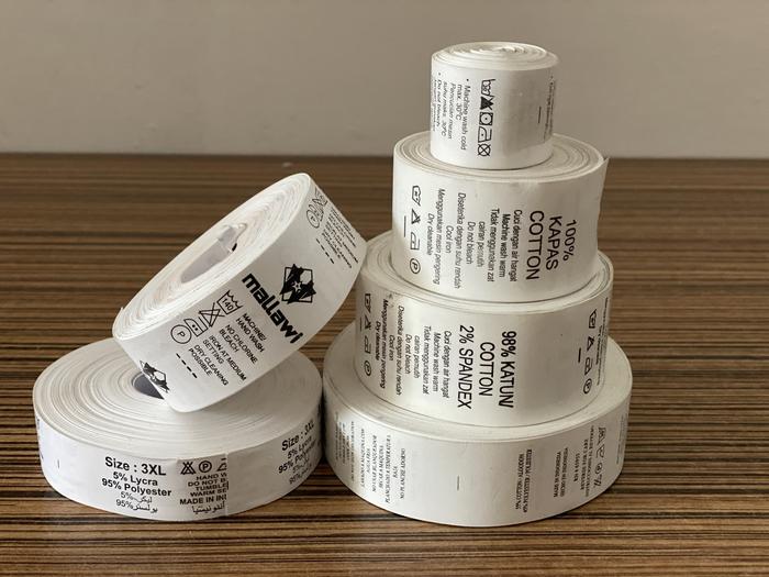 Washing label / care label nilon printing