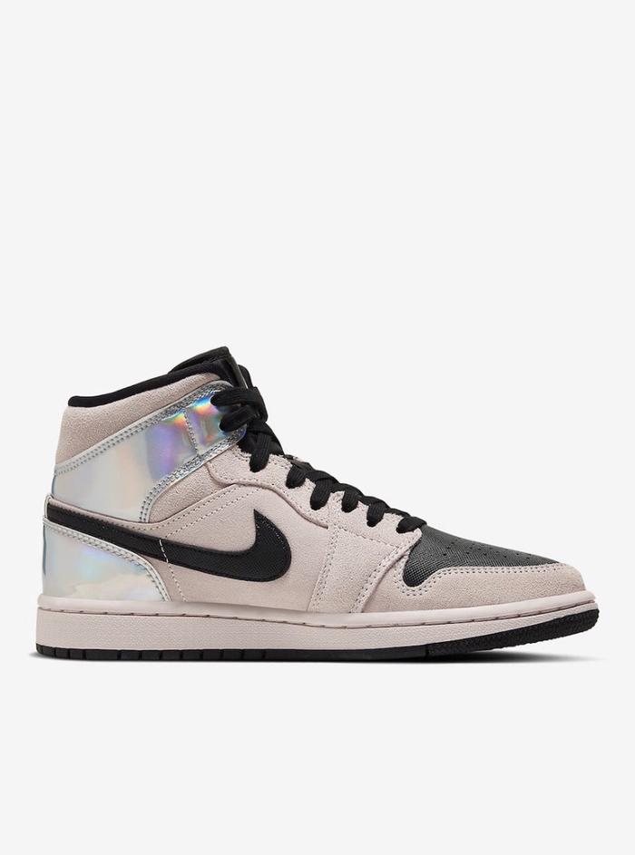 NIKE AIR JORDAN 1 MID WMNS PINKISH BEIGE IRIDESCENT ORIGINAL