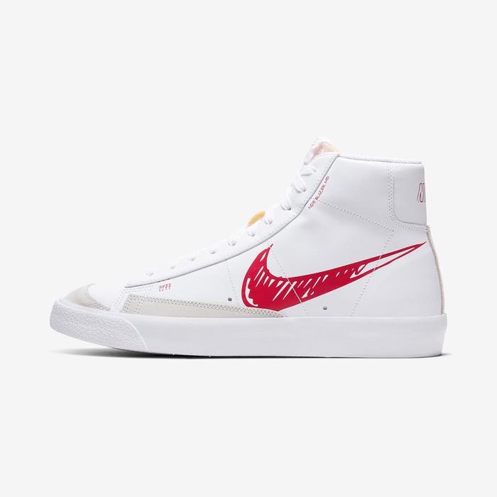 NIKE BLAZER MID VINTAGE 77 SKETCH WHITE RED
