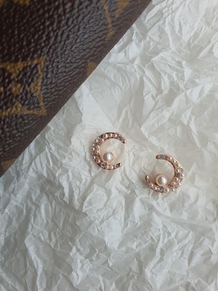 CAMOE - Anting Sterling silver Rosegold / Aether earrings