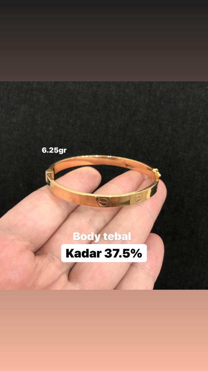 Gelang Emas Asli - Gelang Emas Kadar 375 - Toko Emas - Toko Mas asli 6