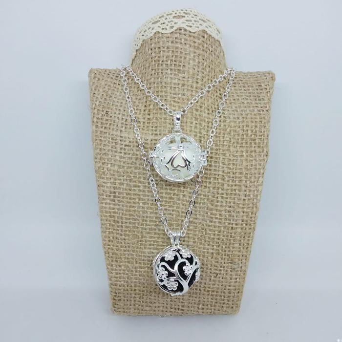 Aroma Locket Diffuser / Kalung Diffuser Aromatherapy Minyak Emas Rose Gold