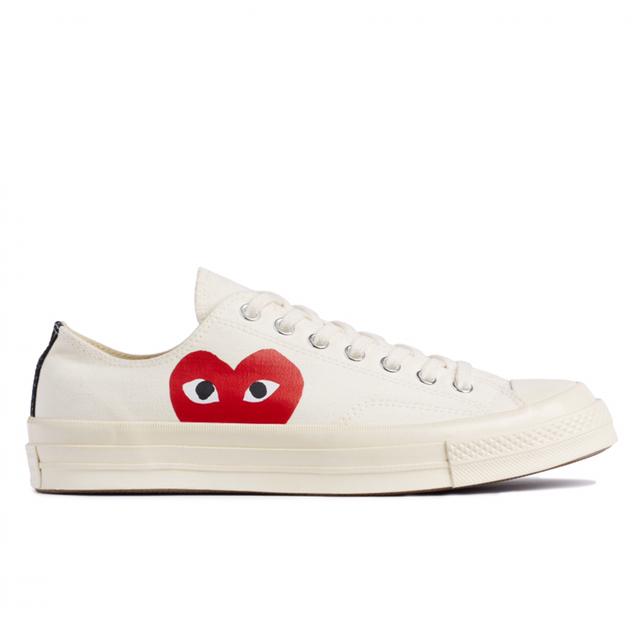 CONVERSE x CDG PLAY CHUCK 70 LOW WHITE