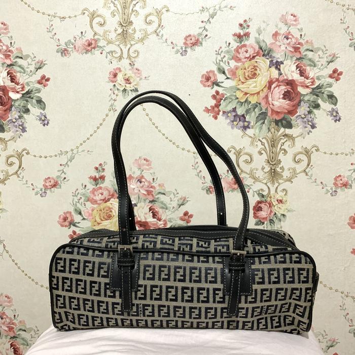 Vintage Fendi zucca long shoulder bag