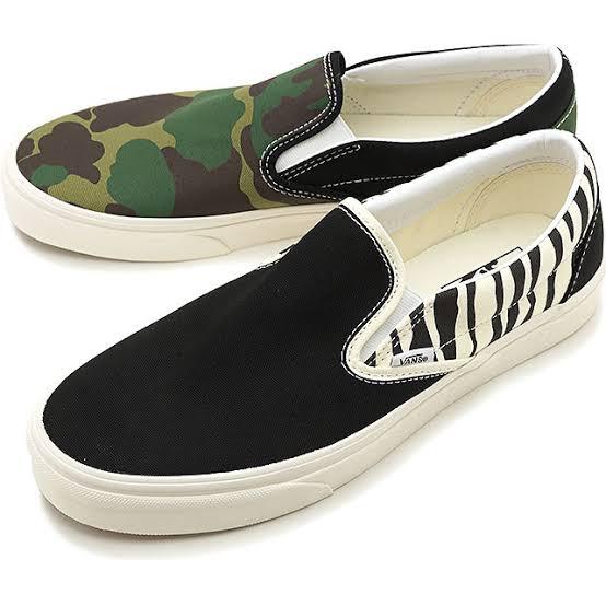 VANS SLIP-ON MISMATCH ZEBRA CAMO ORIGINAL