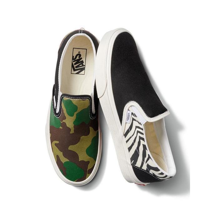 Vans Slip On Mismatch Zebra / Camo
