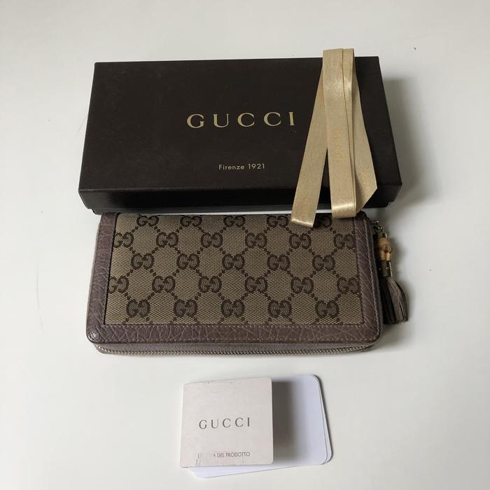 Preloved Gucci Canvas Womens Wallet