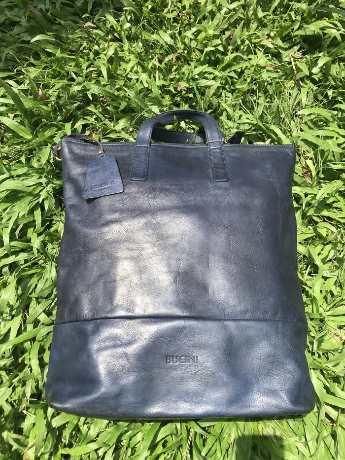 Tas Kulit Leather Bag merk Bucini Priyan preloved