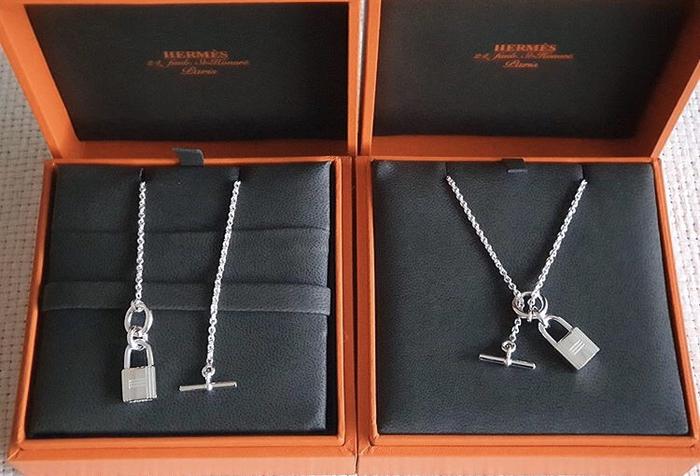 authentic hermes kelly lock pendant new