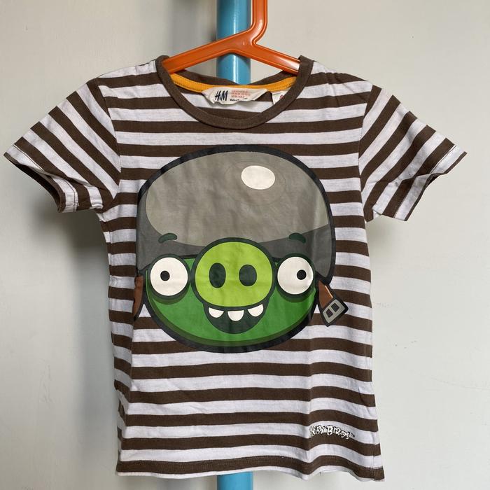 Preloved Kaos Anak Merk H&M Angry Birds