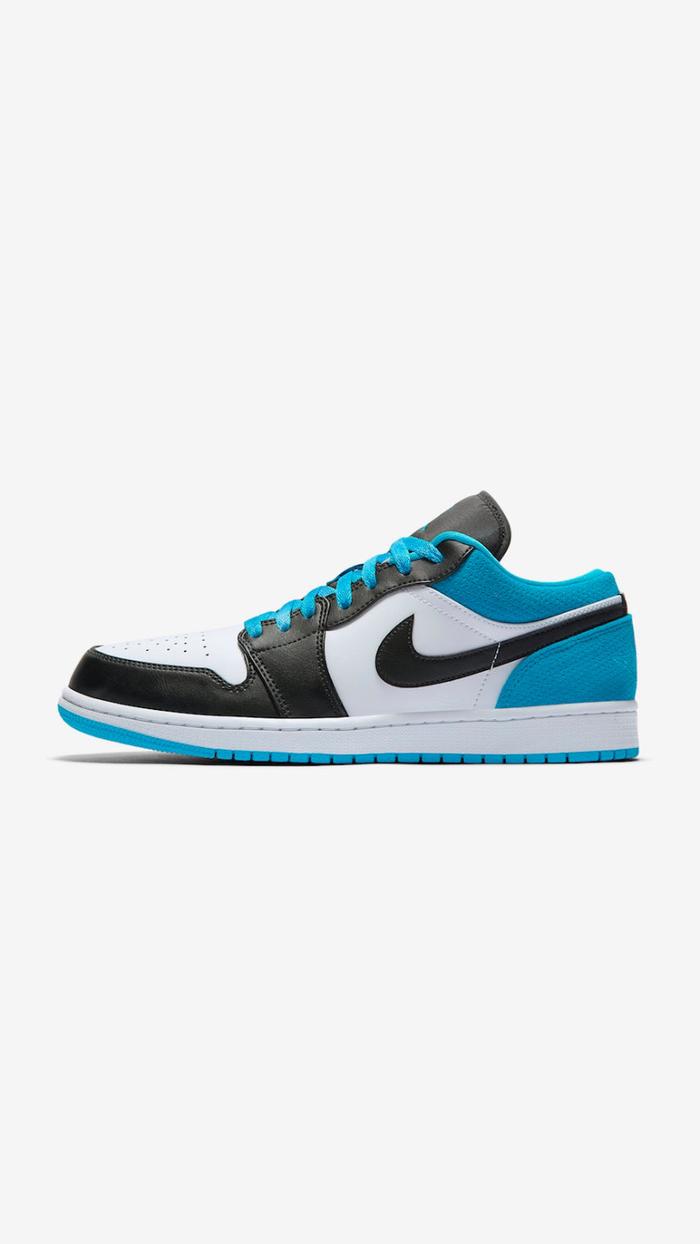 NIKE AIR JORDAN 1 LOW SE BLACK LASER BLUE ORIGINAL