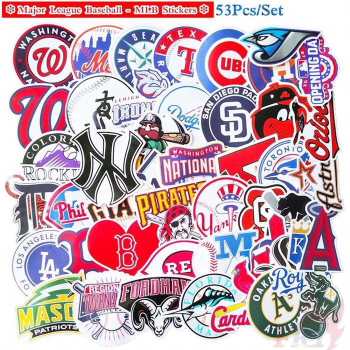STIKER MLB YANKEES DODGERS PIRATES MARLINS BOSTON MLB