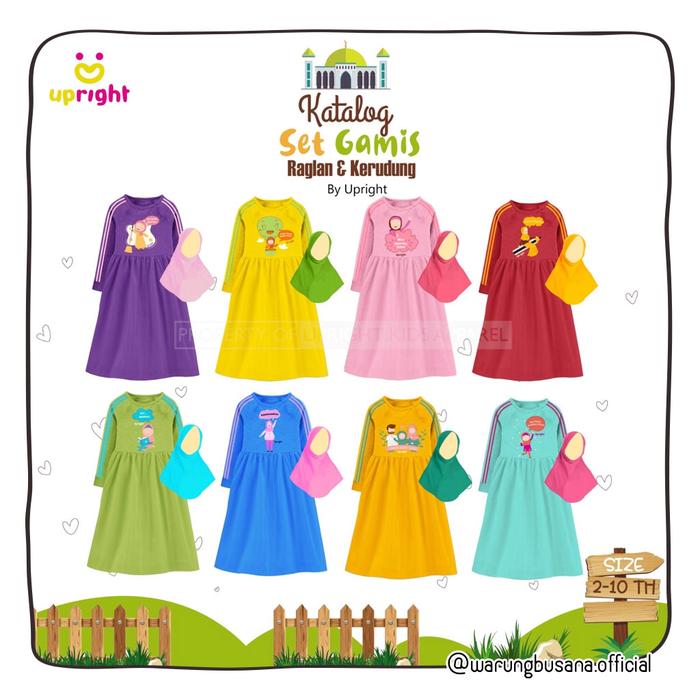 Gamis set Jilbab Anak by Upright