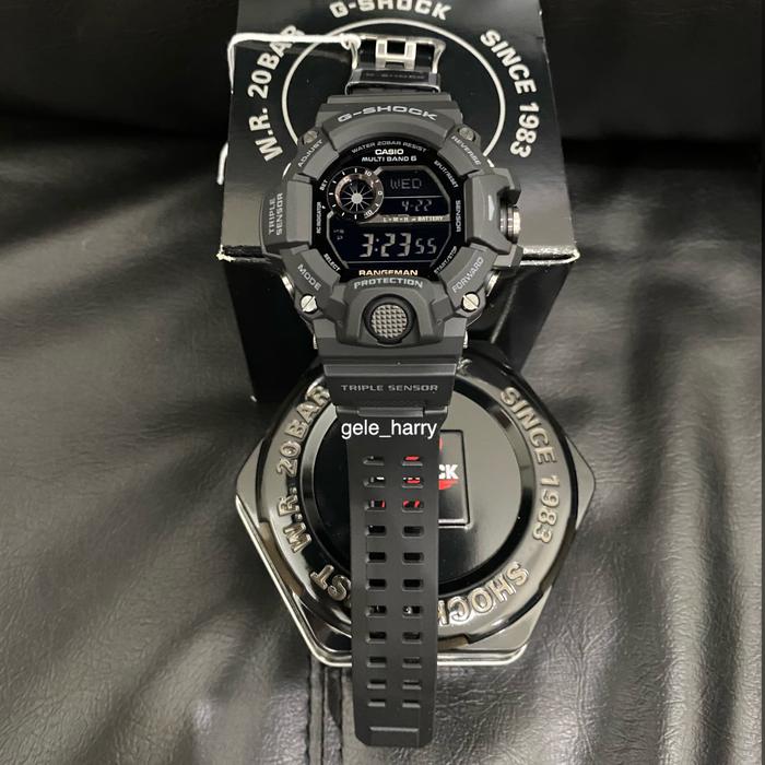 Casio Gshock Rangeman GW 9400-1BDR Darknight Allblack GW 9400-1B