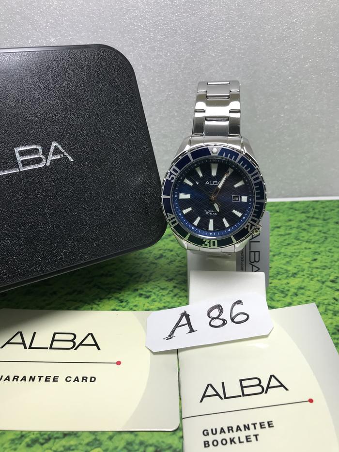 Jam tangan pria Alba Samurai blue Original