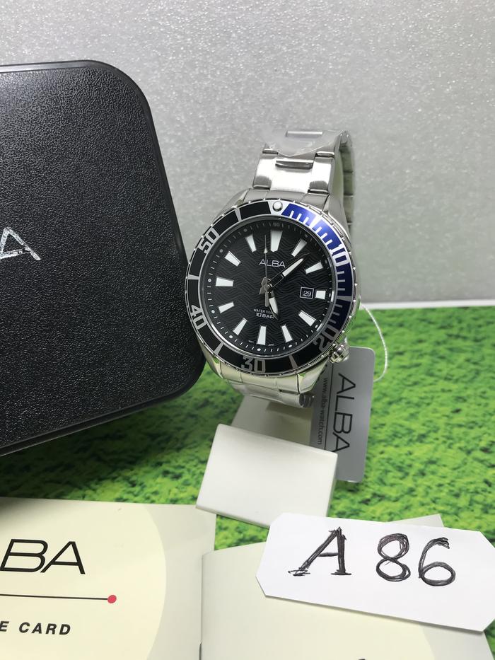 Jam tangan pria Alba Samurai black original