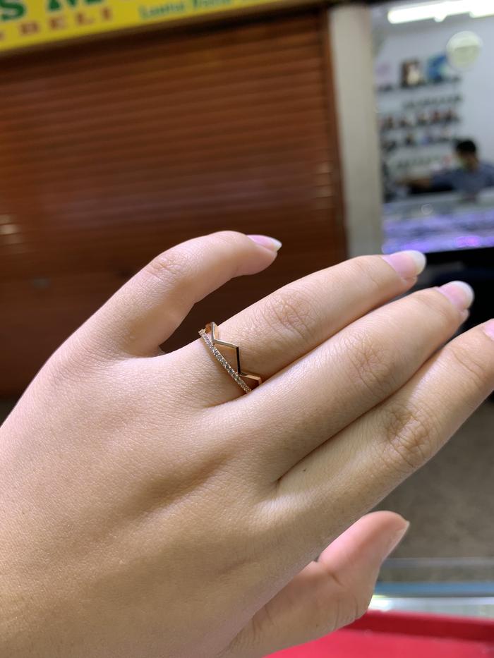 Cincin Emas Italy Mahkota