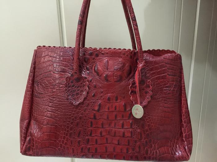 Preloved Tas Furla RED (Croco Print) Made in Italy