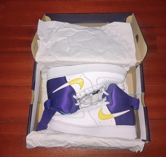 NIKE AIR FORCE 1 HIGH NBA LAKERS