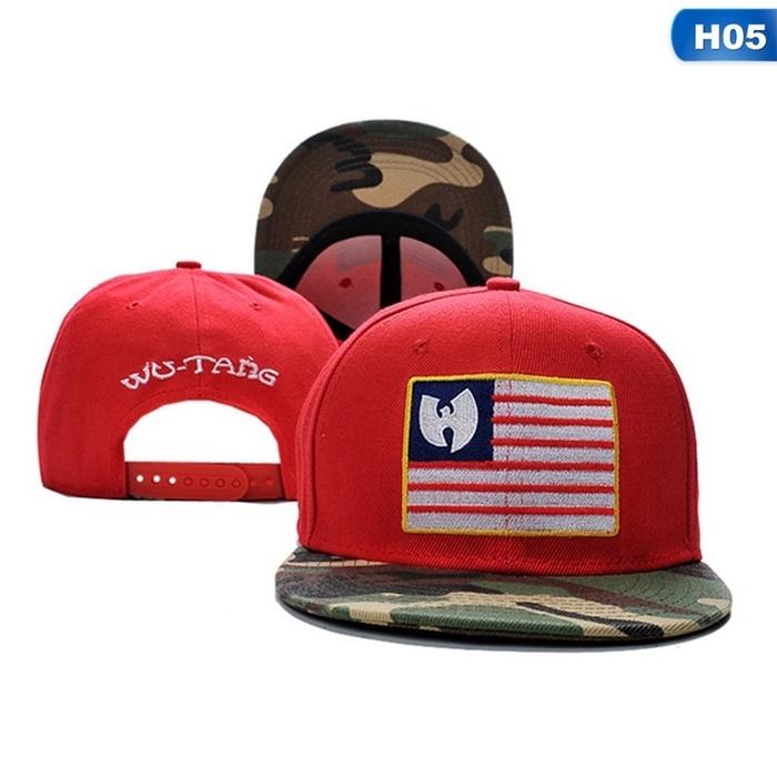 Topi Baseball Snapback Motif Bordir Wu Tang Clan Gaya Vintage Untuk