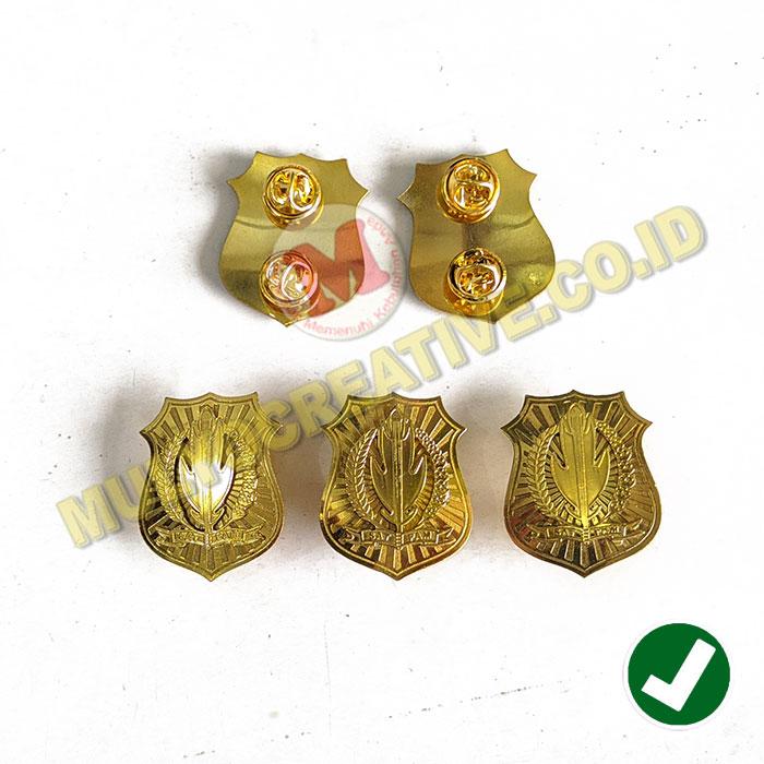 Lencana Pin Logo Satpam Model Perisai Pin Satpam Ukuran Kecil Murah