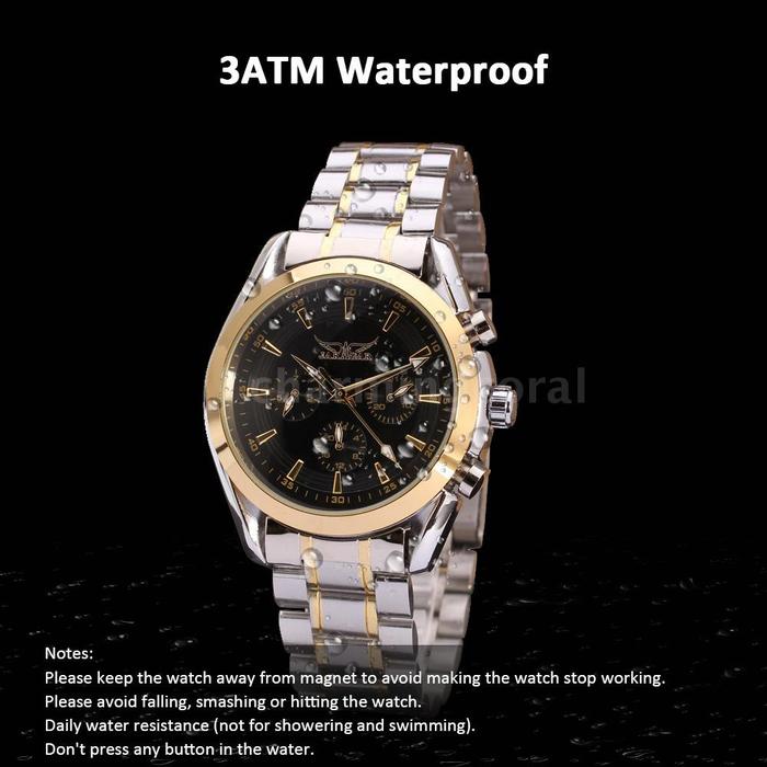 Jaragar 055 Jam Tangan Bisnis Mekanik Dial 3 Sub-Dial Display
