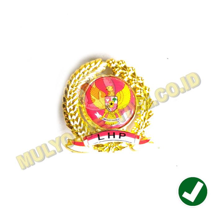 Pin LHP Garuda Merah Pin Bros LHP Model Padi Kapas