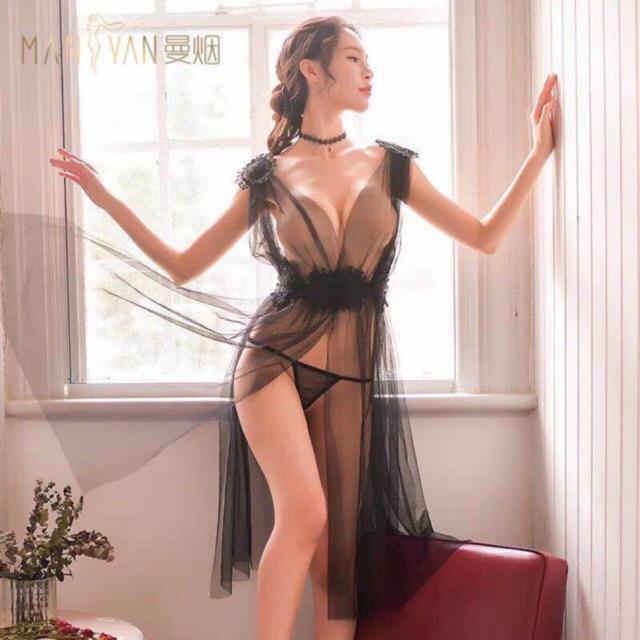 PREMIUM ! Lingerie Seksi Murah Panjang Lingeri Sexi Sexy Transparan