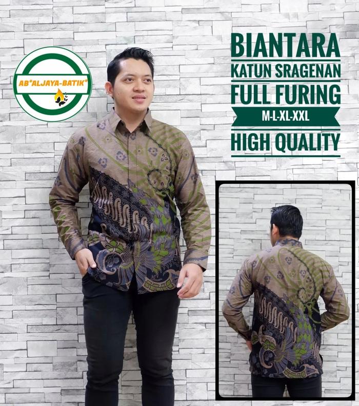Biantara Kemeja Batik Pria Lengan Panjang by Aljaya Batik