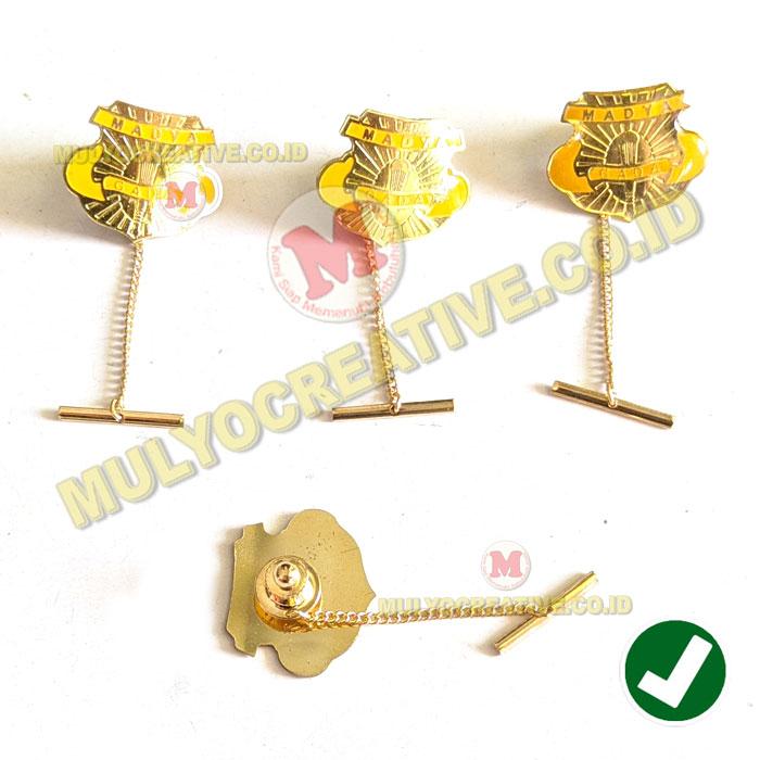 Pin Krah Satpam Gada Madya Pengait Jambu Rantai Pin Kerah Murah