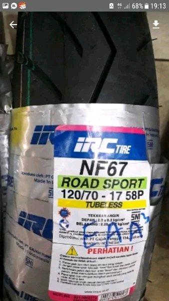 HNT BAN TUBLES IRC UK 12070 RING 17 STANDAR BELAKANG VIXION NEW