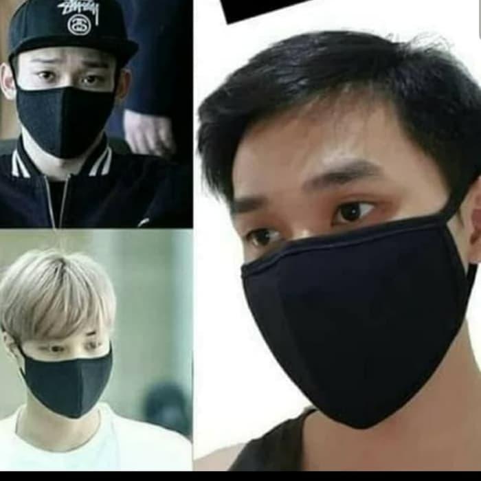 Masker Earloop Warna Hitam MILIKI