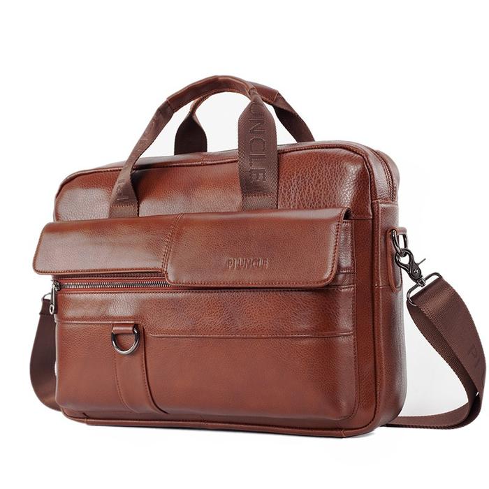 Pi Uncle Tas Handbag / Selempang / Bahu Pria Retro Casual Kapasitas
