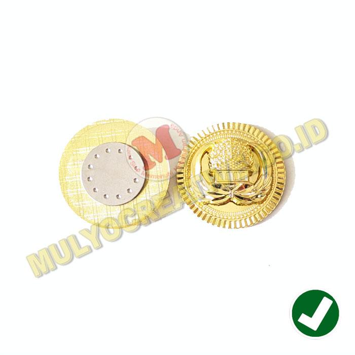 Lencana Korpri Magnet Pin Logo Korpri Ukuran Besar Bahan Kuningan